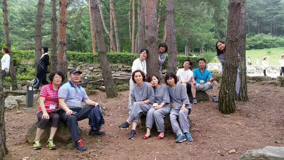 솔숲에서 옹기종기 빛과 바람을 맞으며