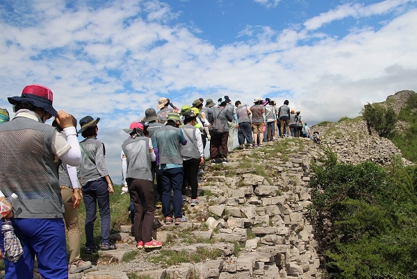 고구려 시기 유적지인 백암산성 고구려 시기 유적지인 백암산성