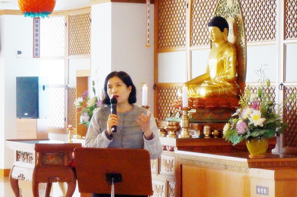 옥교법당 저녁책임팀장 조인숙 님