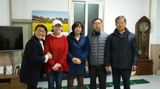 왼쪽이 조민주, 조외숙, 오순화, 김영주, 박성구 님.