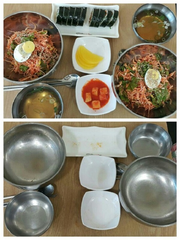 김화진 님 빈 그릇 운동 사진