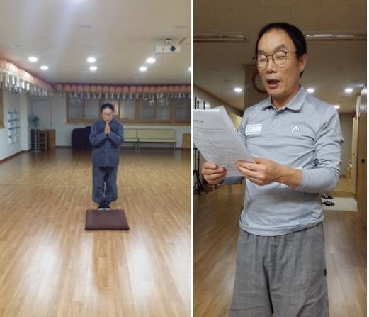 새벽기도와 봉사 점검 중인 오의석님