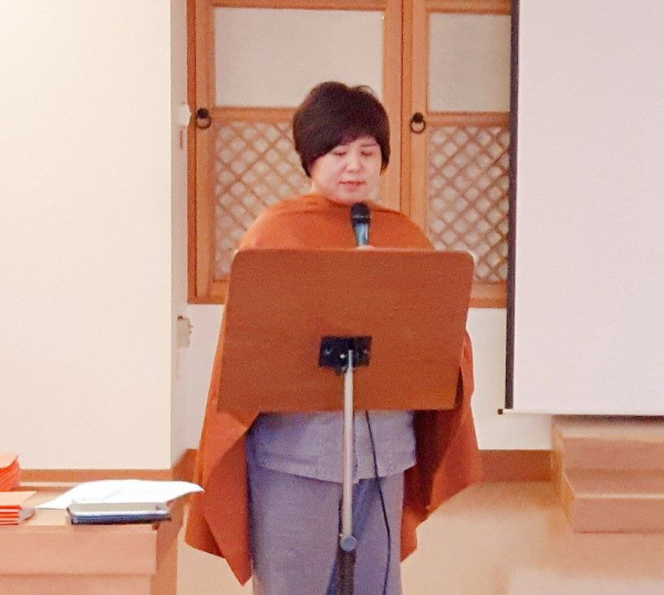 2018년 경전대학 졸업식에서 수행담 나누기