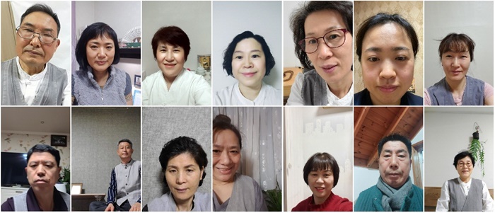 강서법당 릴레이 정진에 참여한 도반 여러분의 모습 2