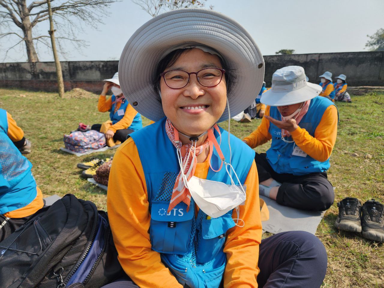 인도성지순례중 앙굴리말라탑터에서