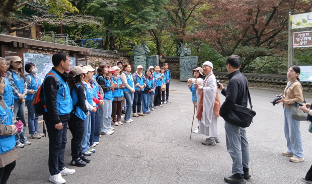 법륜 스님 도착 후, 말씀 한 마디 법륜 스님 도착 후, 말씀 한 마디