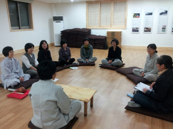 정진 후 선배 도반 정홍자 보살님의 말씀을 들으며~