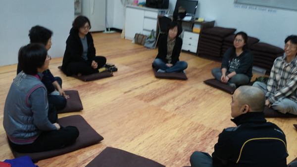 수행법회 후 마음나누기 시간