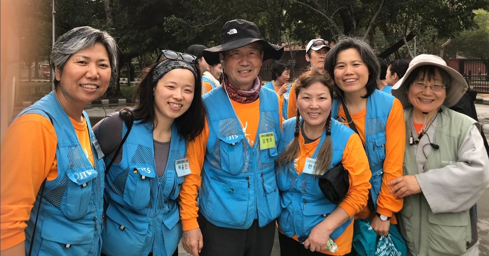2020년 인도성지순례 한정희 님 (오른쪽 세 번째)