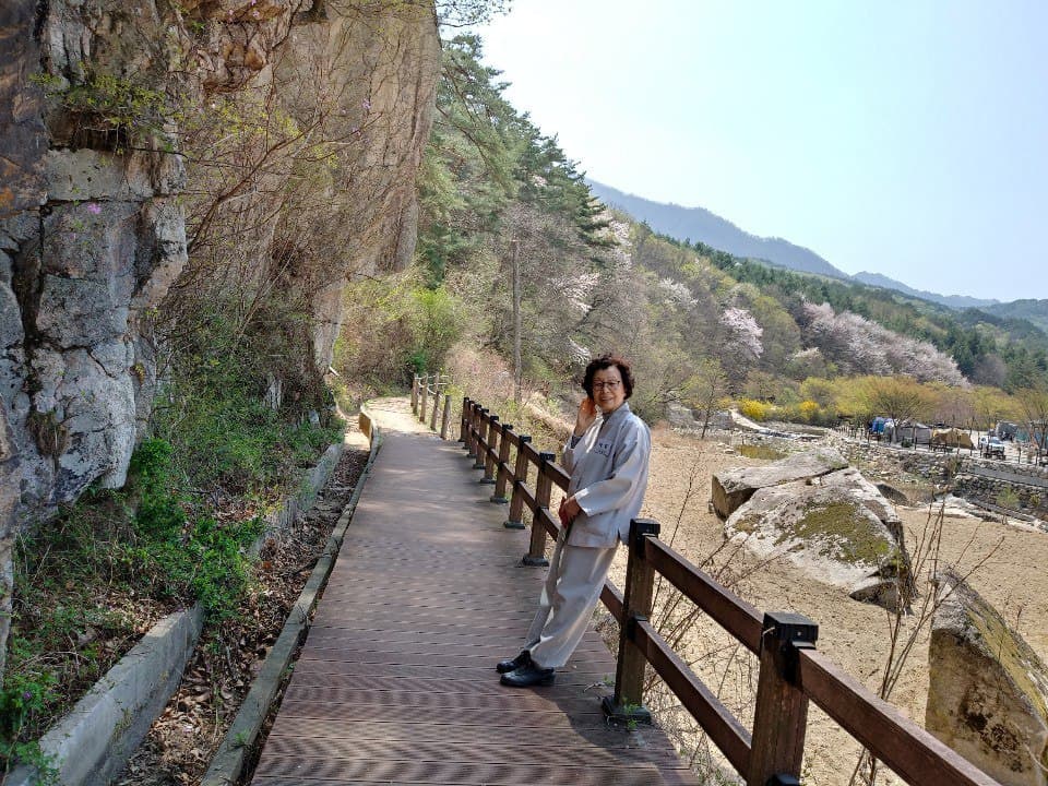 선유동 연수원에서 교육 중 쉬는 시간