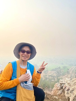 인도 성지순례 중 전정각산에서