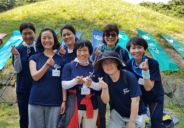 2018년 6월 경주, 통일의병교육(앞줄 가운데 김나은 님)