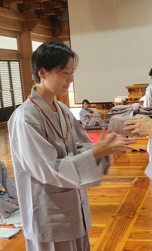 백일출가 수계 중에